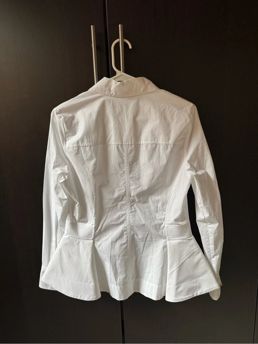NWT Zara ZW COLLECTION POPLIN PEPLUM SHIRT - Picture 5 of 5